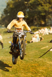 Peter Hawtin on motorbike aged 11